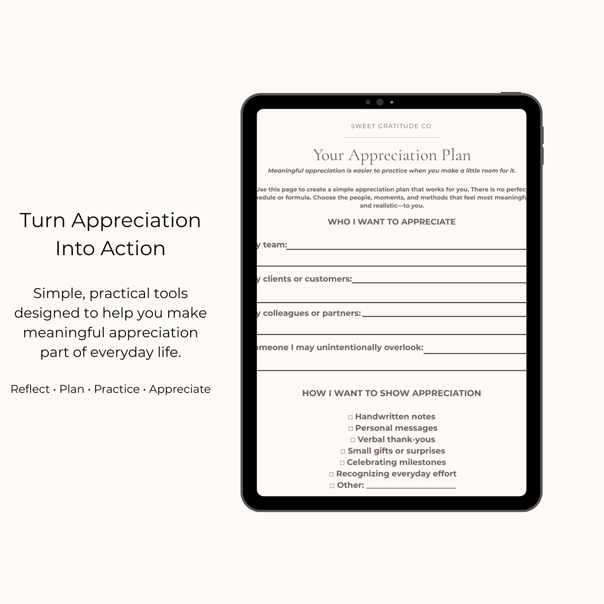 The Appreciation Playbook